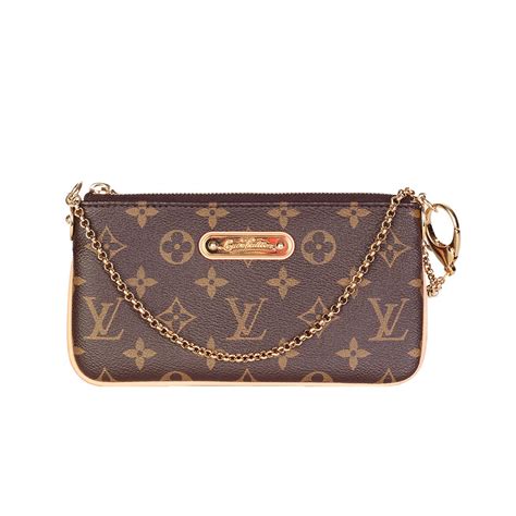 louis vuitton milla mm monogram wristlet|louis vuitton monogram purse.